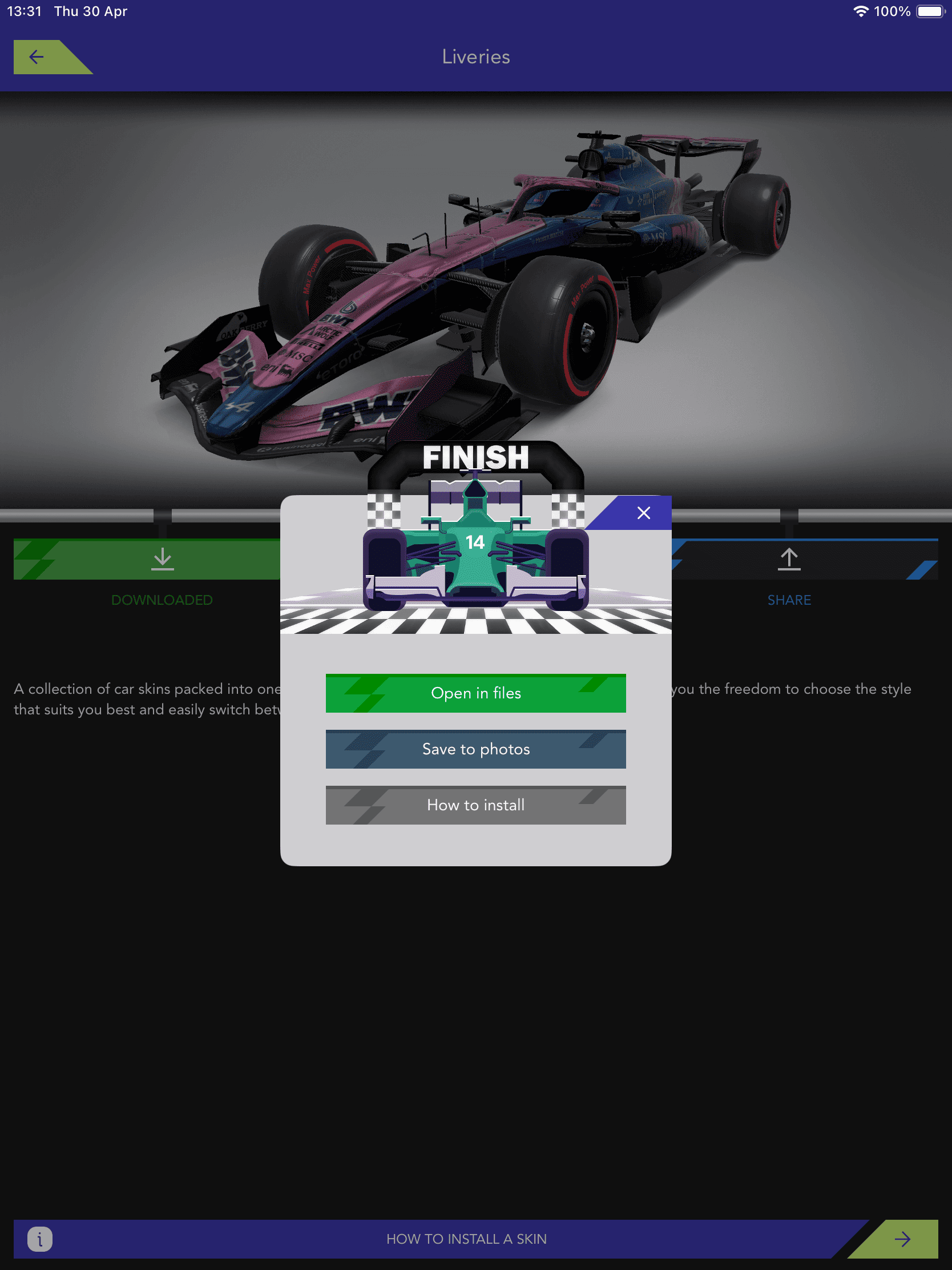 Livery for Monoposto Screenshot 4